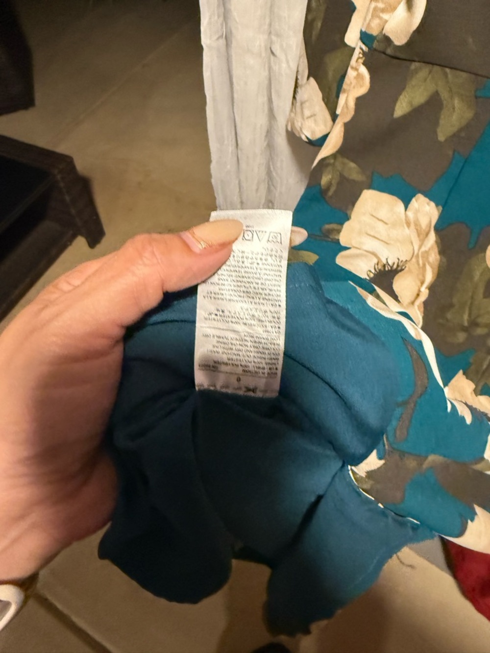 Banana Republic Teal Green Floral Midi Sheath Dress - Picture 5 of 6